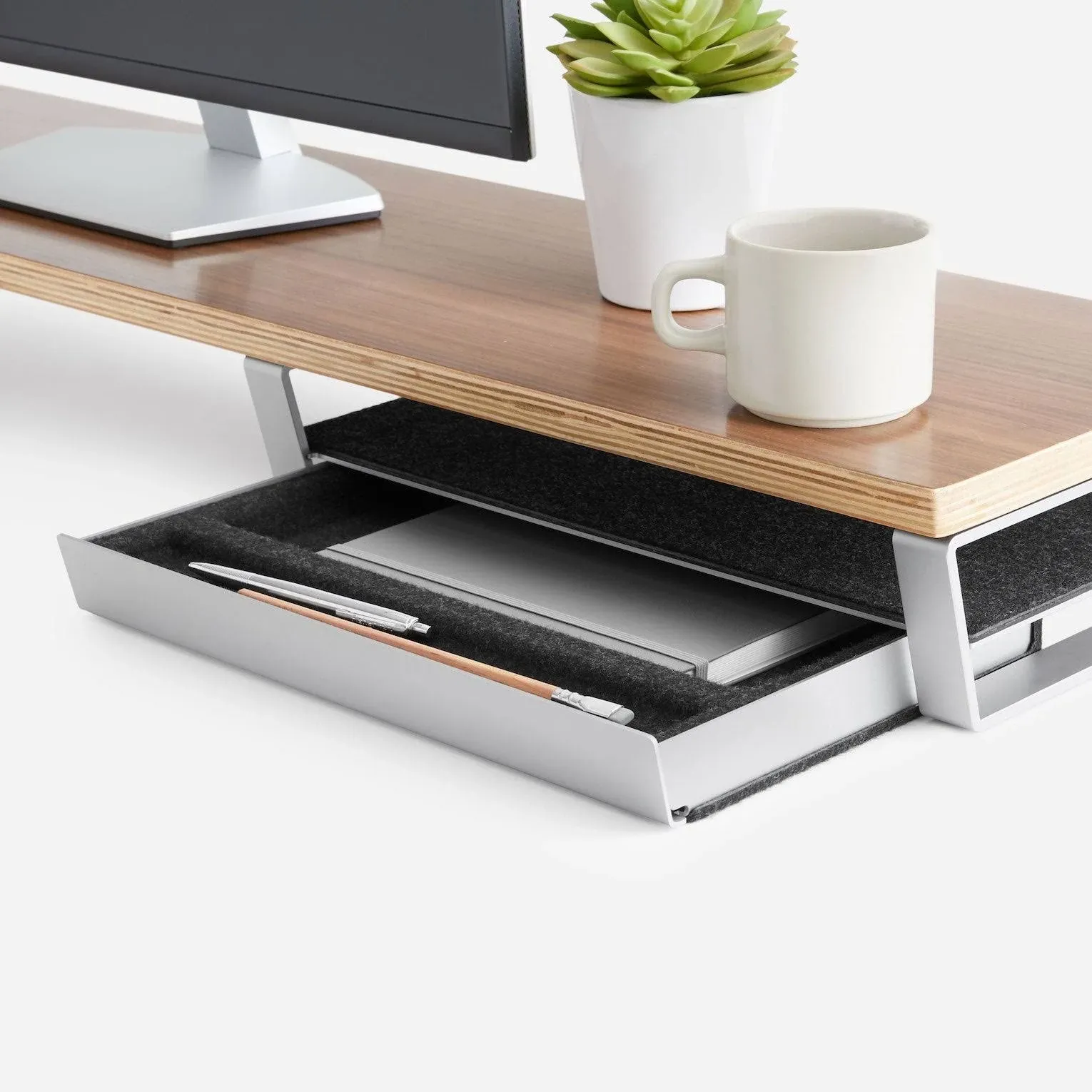 Storage Drawer for Desk Shelf