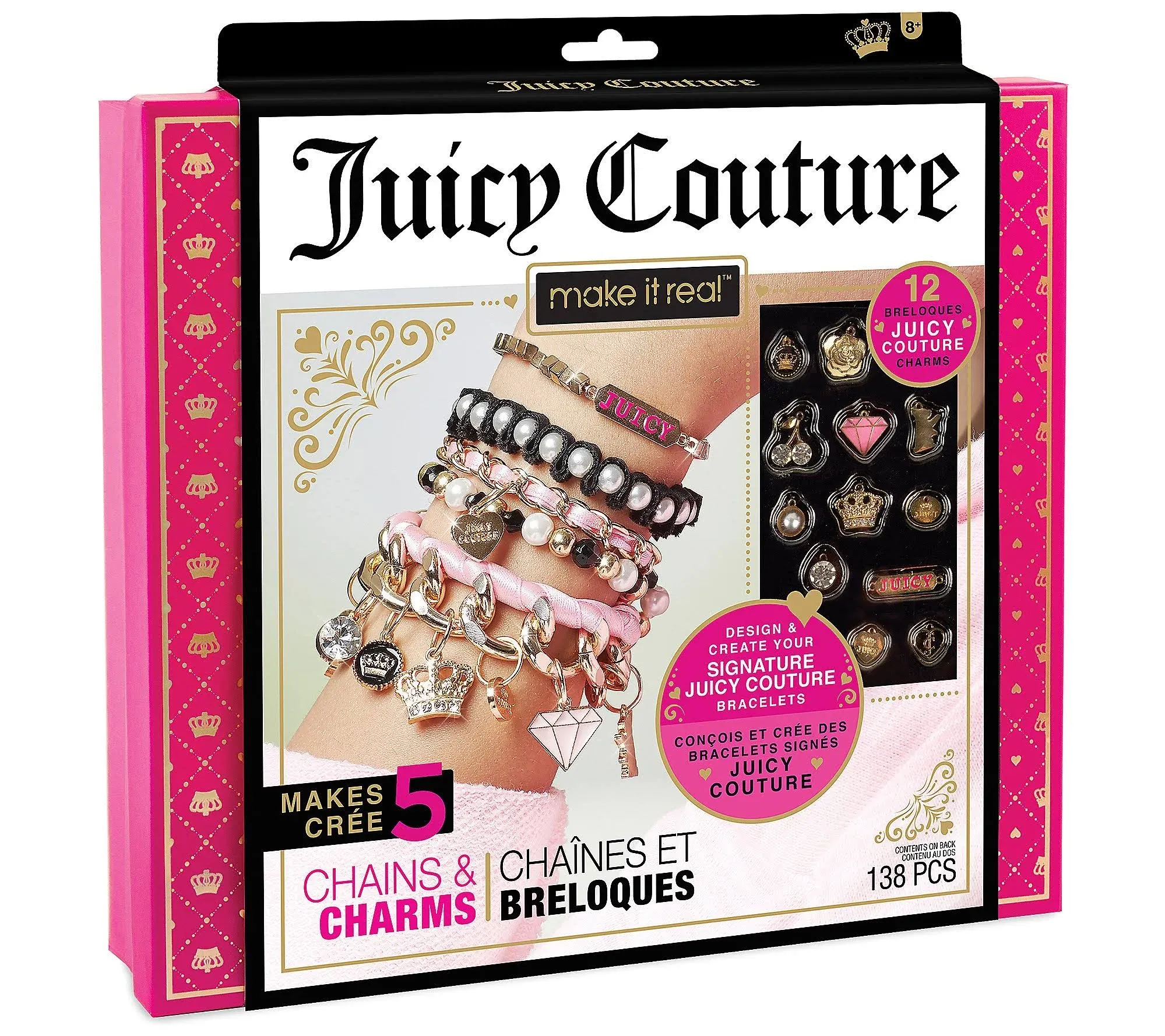 Juicy Couture Chains &amp; Charms Bracelet Making Kit 130 Pcs