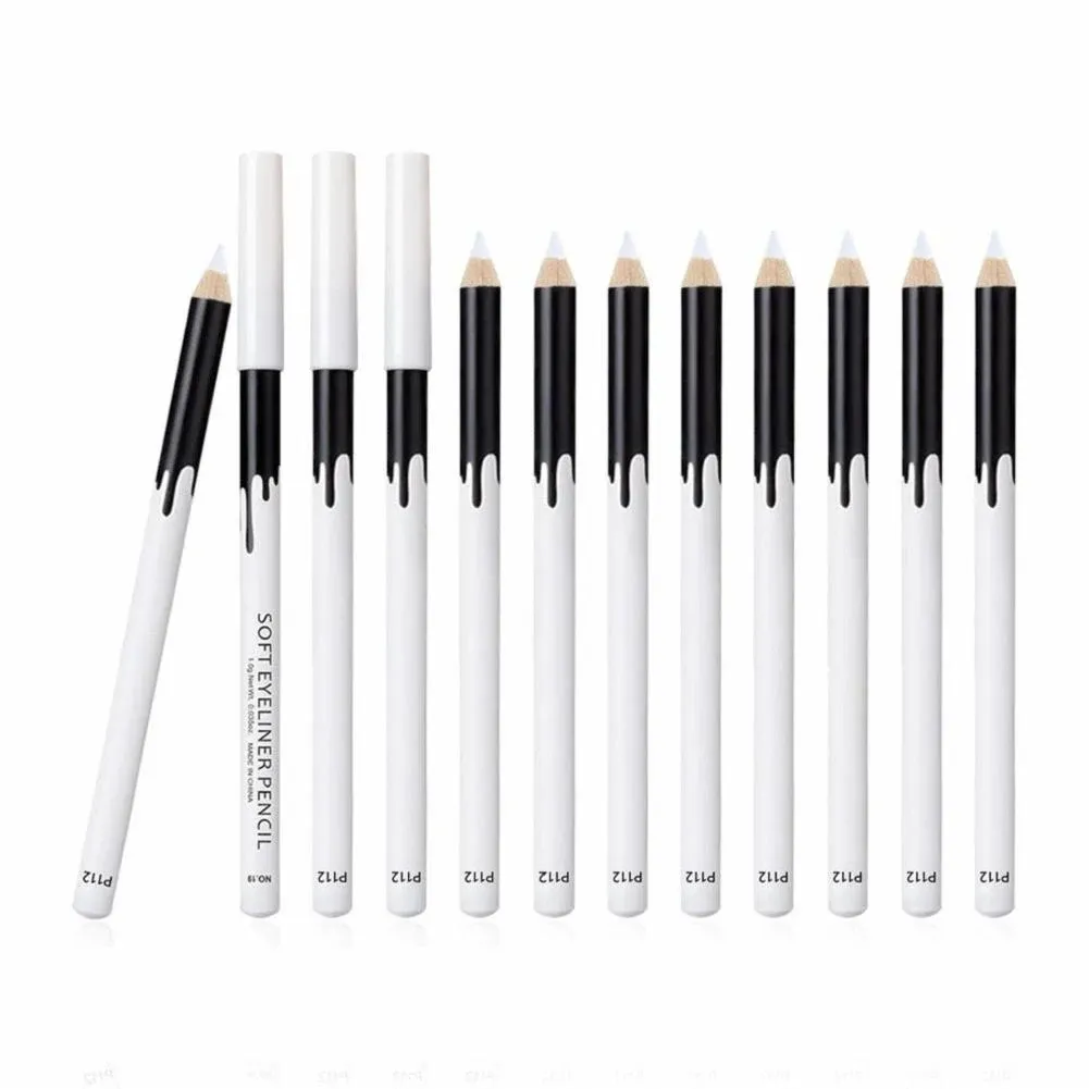 Ownest 12 Packs Professional Highlighter Eye Liner Pen Soft Strokes Easy to Color Eyeshadow Pencil