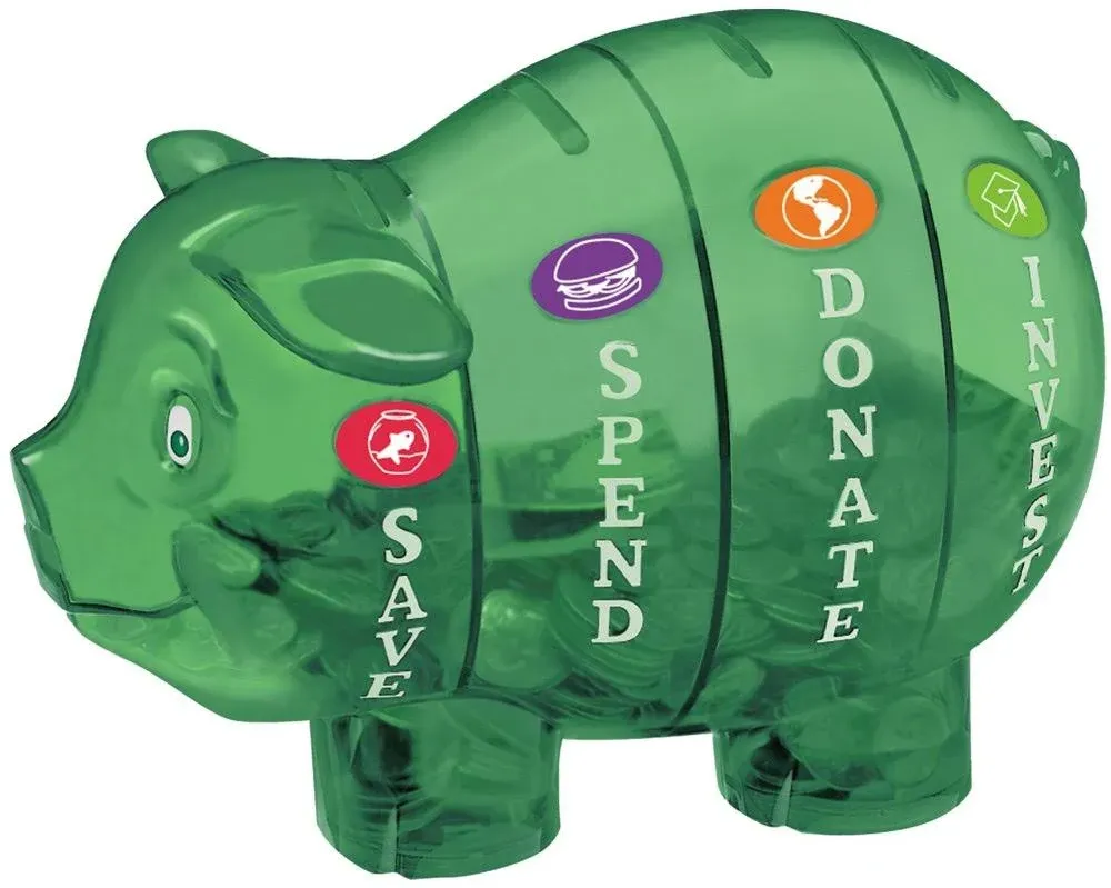 Money Savvy Generation Large Money Savvy Pig, Green