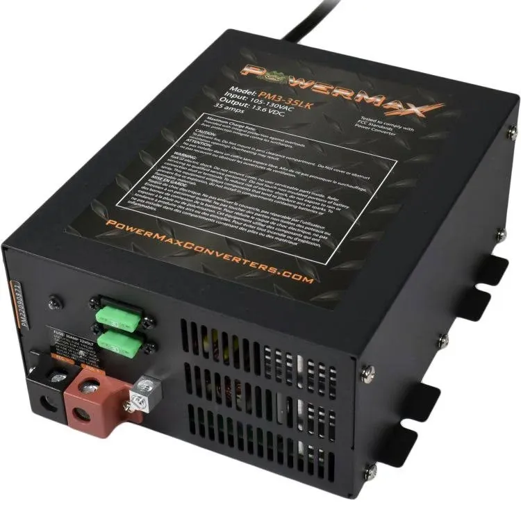 PowerMax PM3-35 35 Amp 12VDC Power Converter with Smart Charger