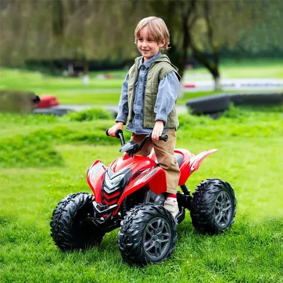 Rollplay 12V Powersport ATV Powered Ride-On - Red - Realistic Design