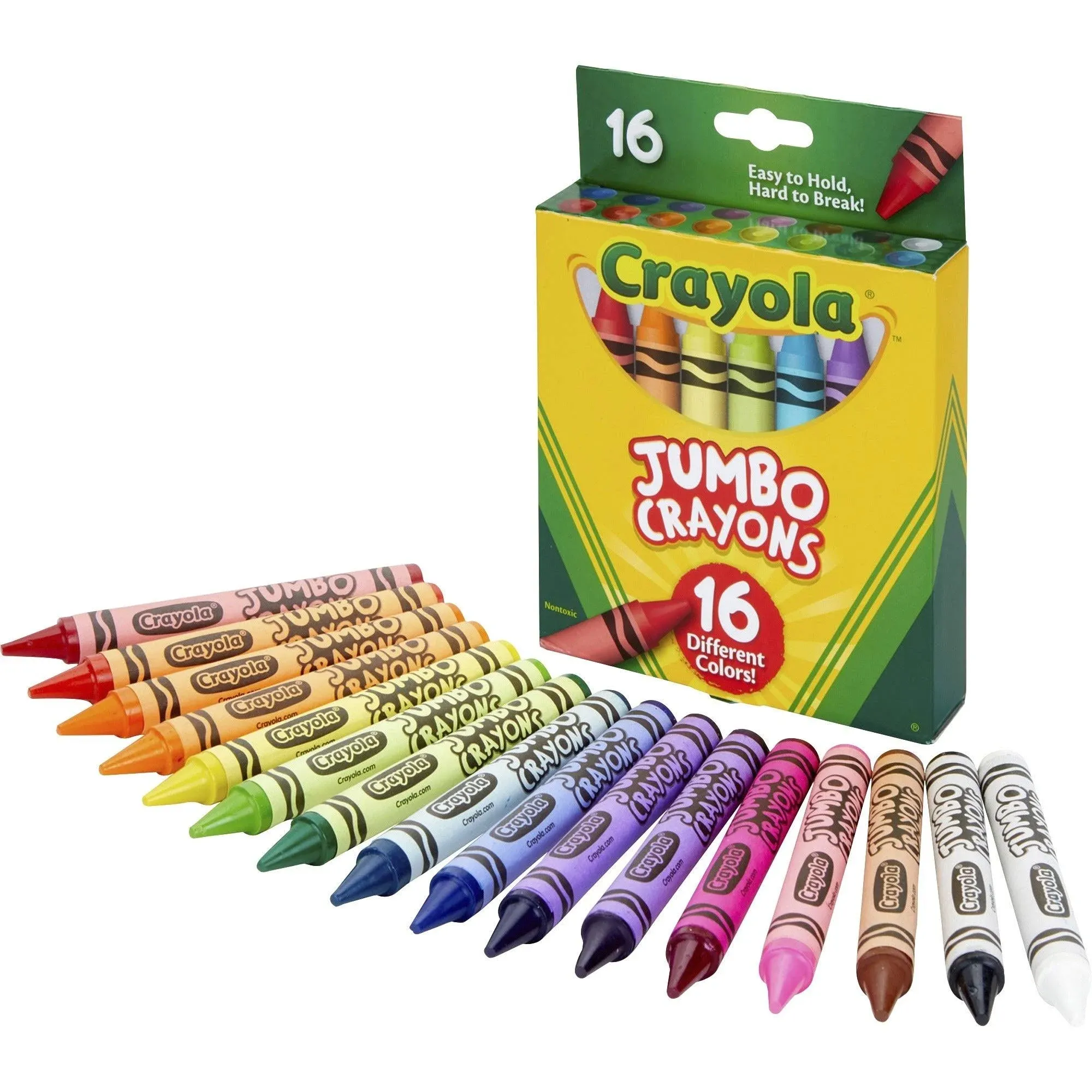 Crayola Jumbo Crayons - Assorted - 16 /