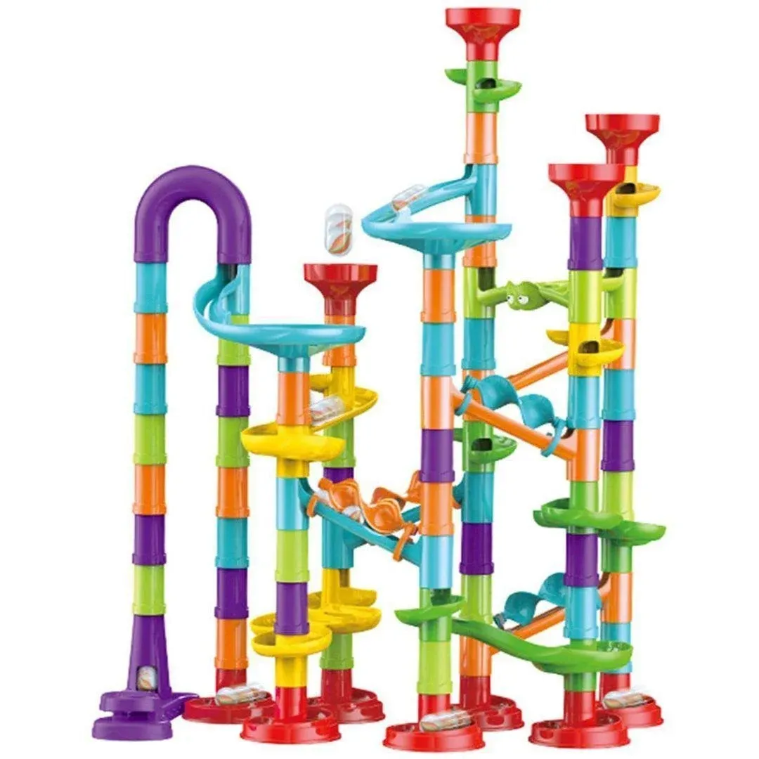 Marble Run Race Building Block Maze Toy Set