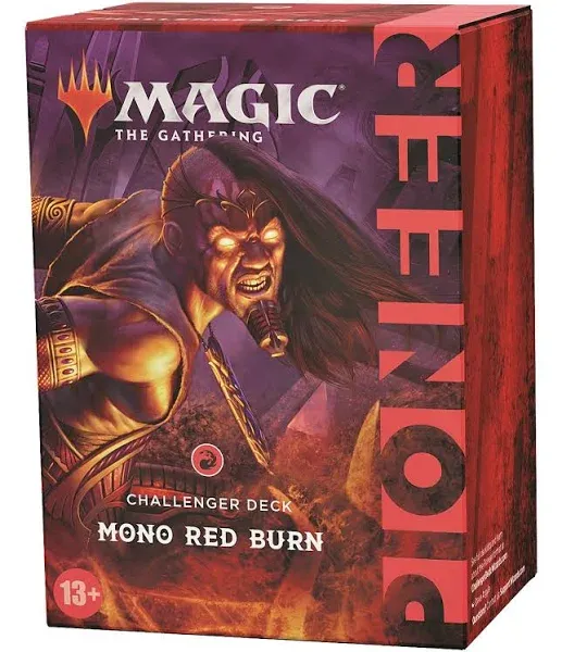 Magic The Gathering Pioneer Challenger Deck 2021 – Mono Red Burn (Red) for ages 13+ years