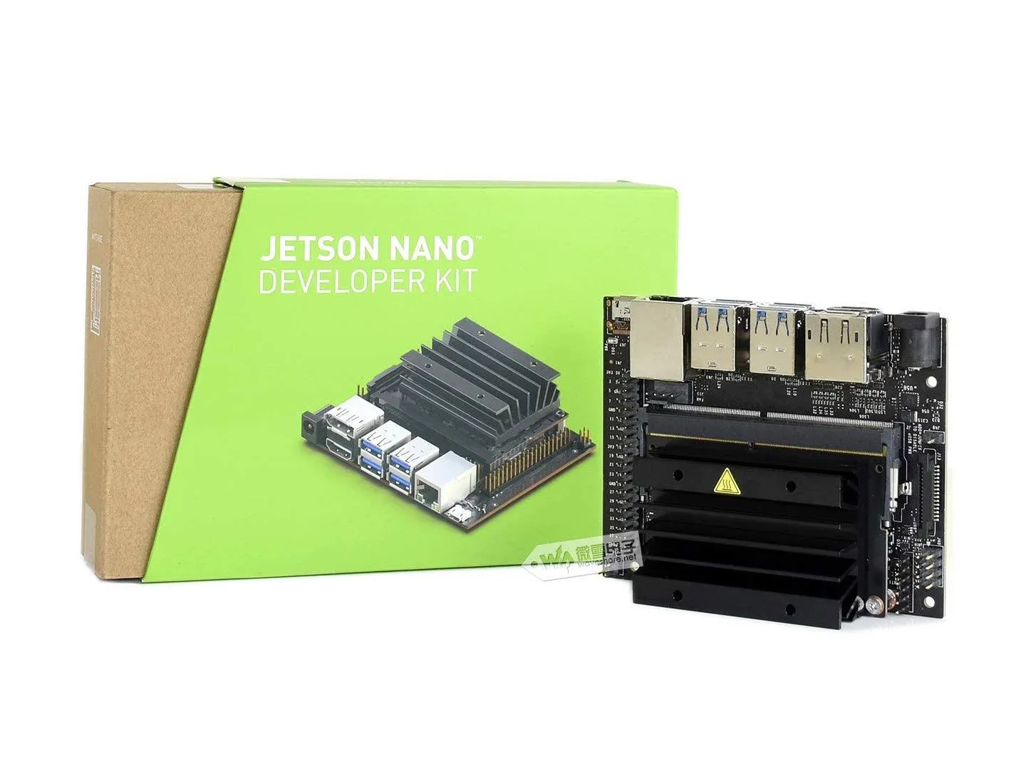 Jetson Nano B01 4GB Developer Kit Small Computer for AI Development Run Multiple Neural Networks in Parallel for Image Classification Object Detection