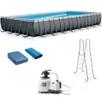 Intex 32' x 16' x 52" Ultra XTR Rectangular Outdoor Swimming Pool Set with Pump