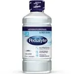 Pedialyte Electrolyte Solution, Unflavored, Hydration Drink, 33.8 Fl Oz. (Pack of 4)