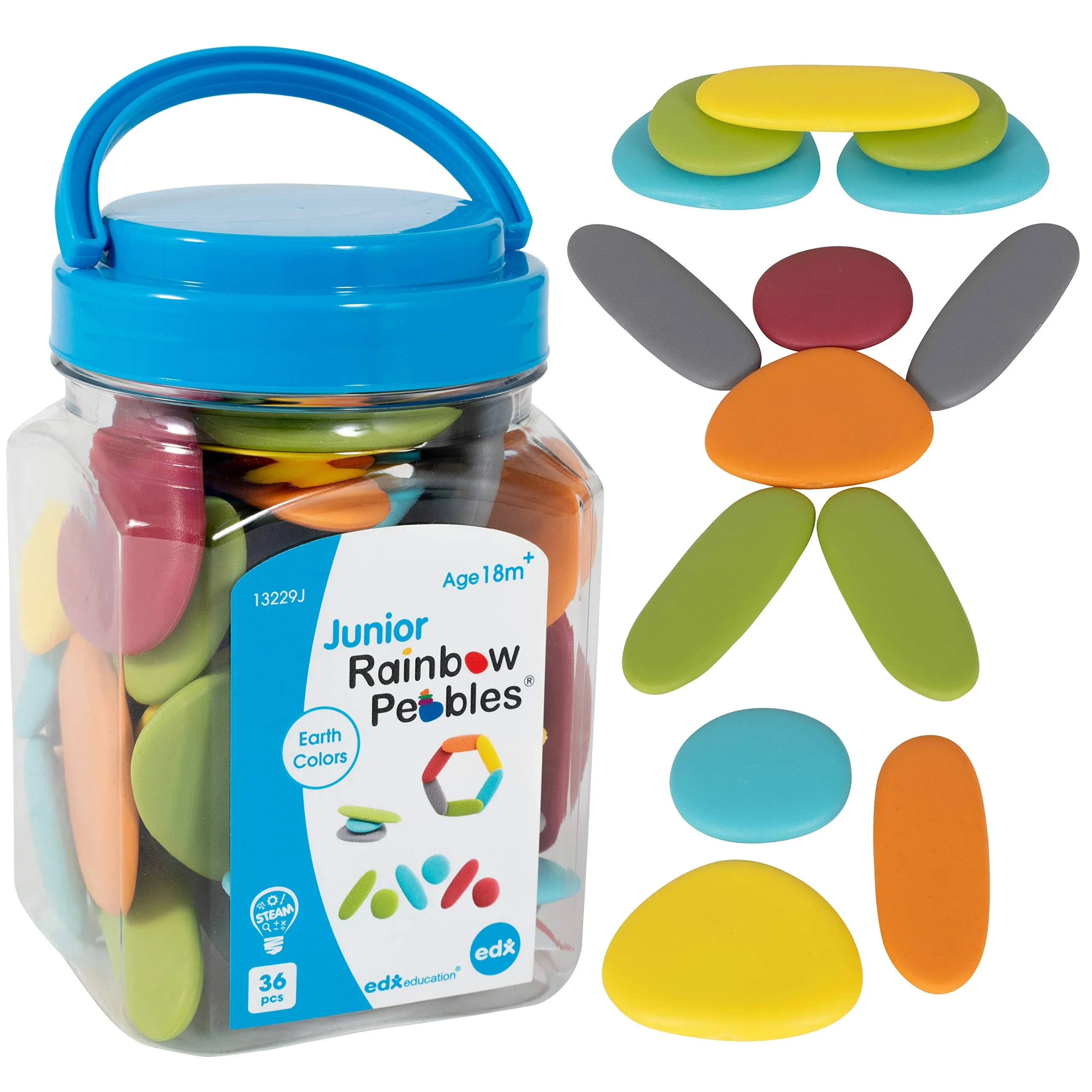 Junior Rainbow Pebbles , Earth Colors