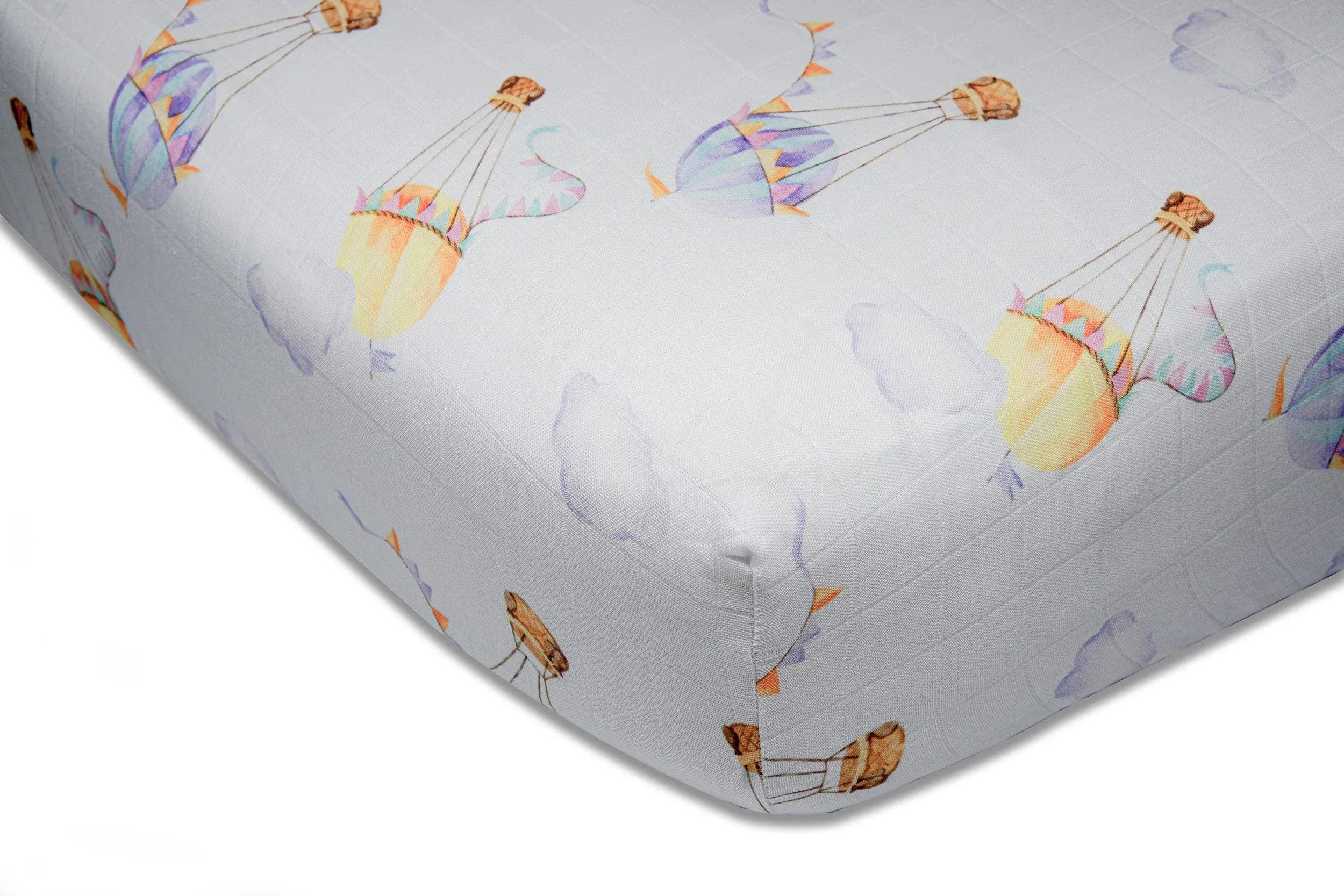 immispace - Ultra Soft Muslin Crib Sheet | 30% Organic Cotton + 70% Rayon | Fit ...