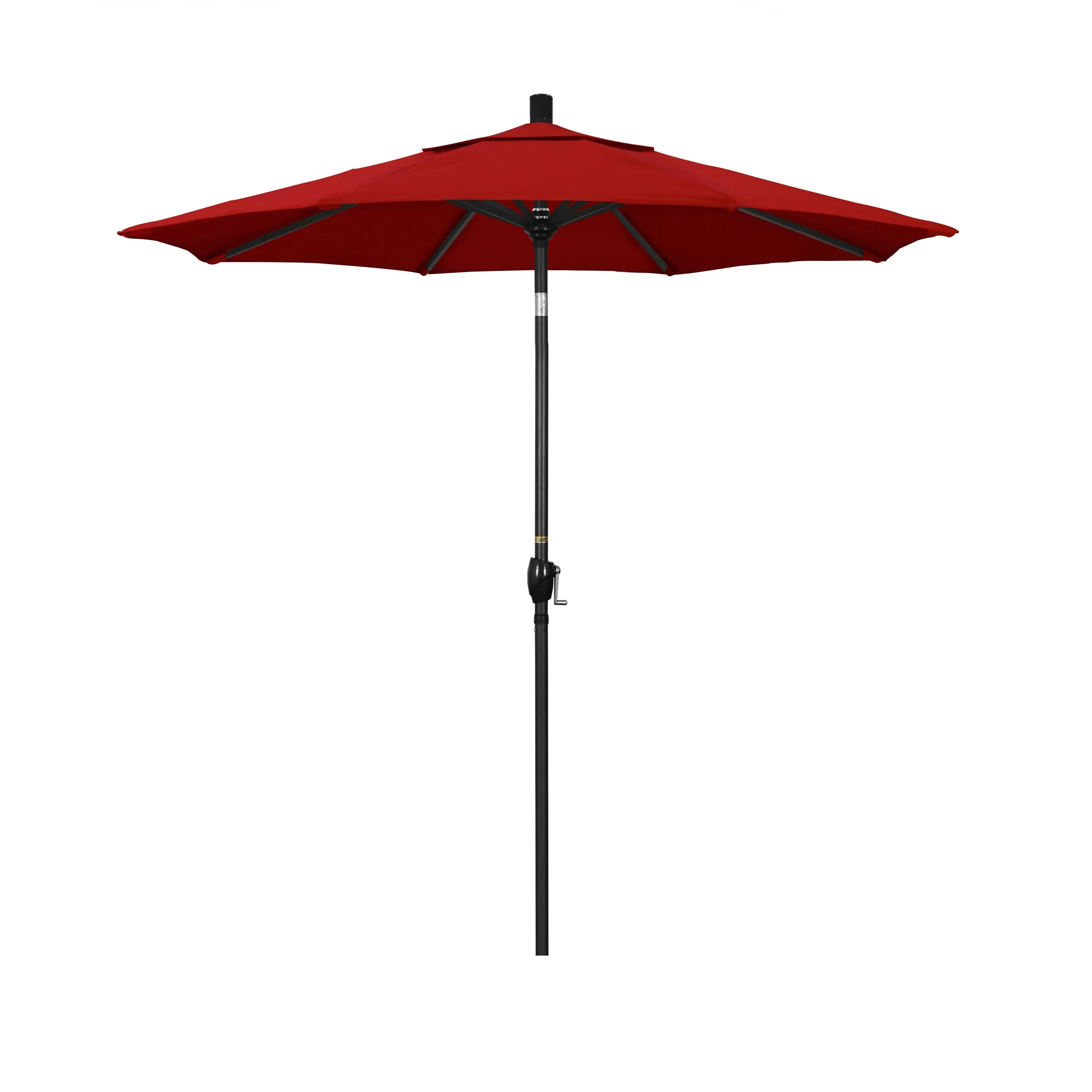 California Umbrella 7.5-ft Aluminum Red Push-button Tilt Market Patio Umbrella Lowes.com