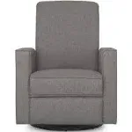 Evolur Raleigh Basic Glider Recliner Rocker, Charcoal