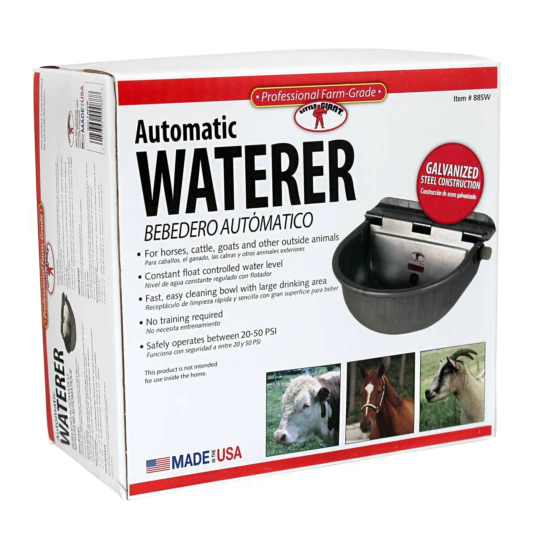 Little Giant Galvanized Steel Automatic Waterer