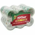 Duck Heavy-Duty Carton Packaging Tape, 1.88" x 55yds, Clear, 24/Pack