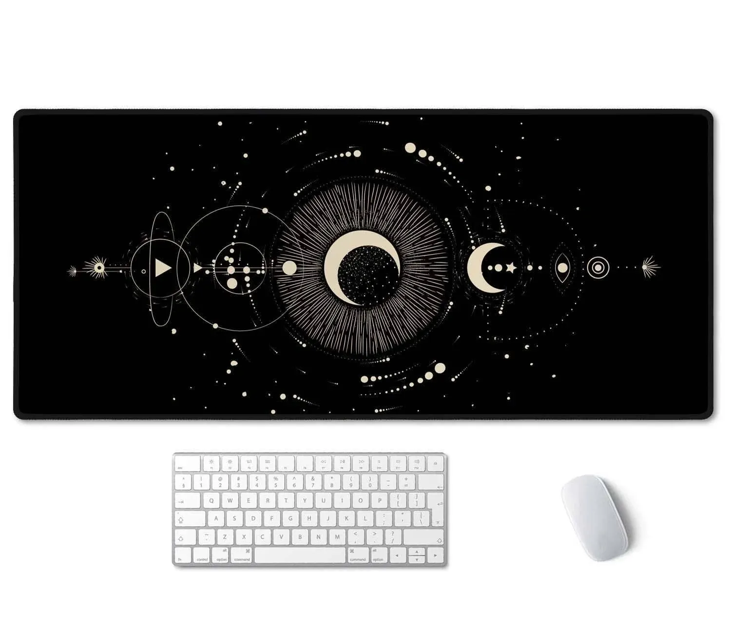 Moon Phases Large Mouse Pad Full Desk XXL Extended Gaming Mouse Pad 35.5&#034; X 1...