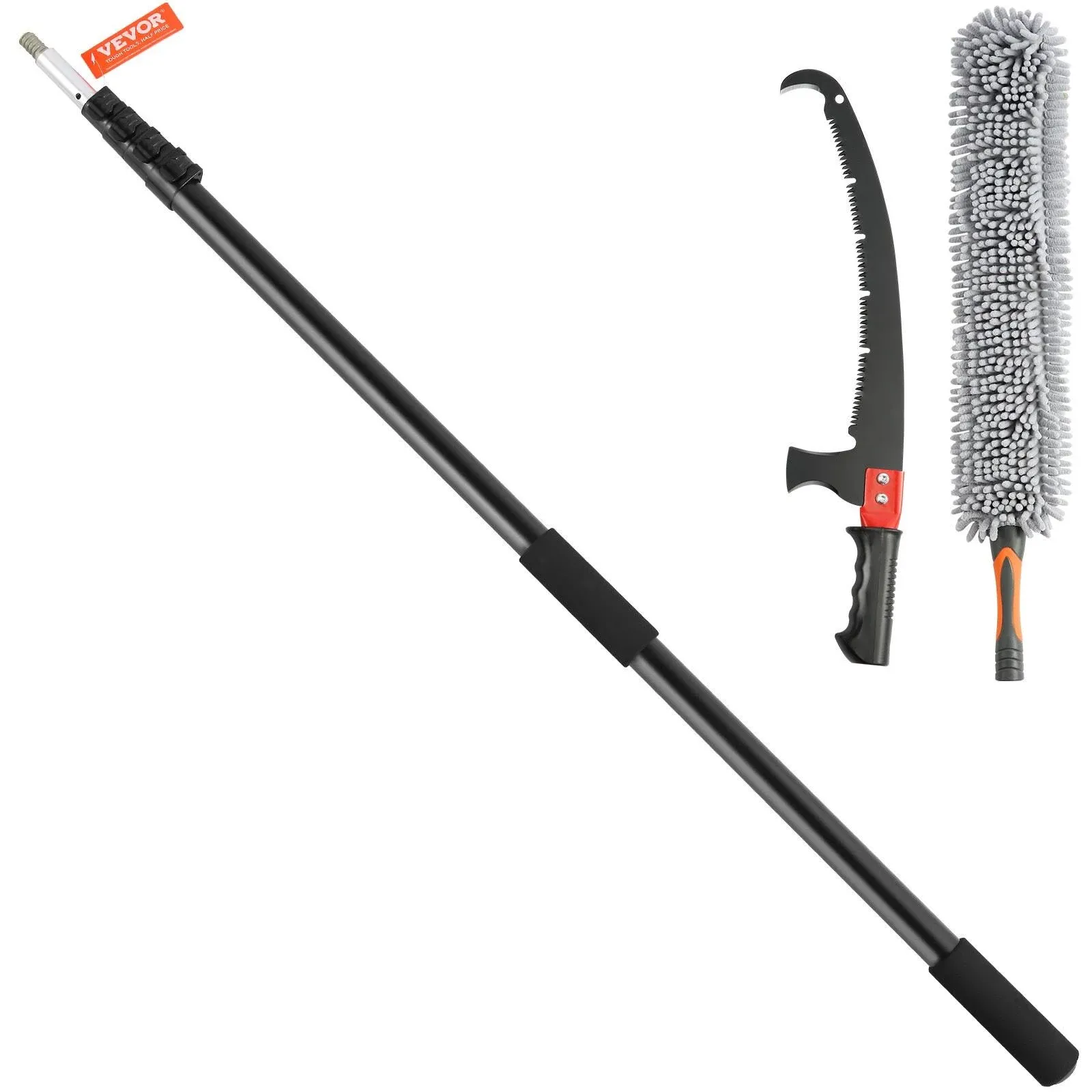 VEVOR Manual Pole Saw Extendable Tree Pruner 1.5 m-6.1 m Aluminum Alloy Pole  | eBay