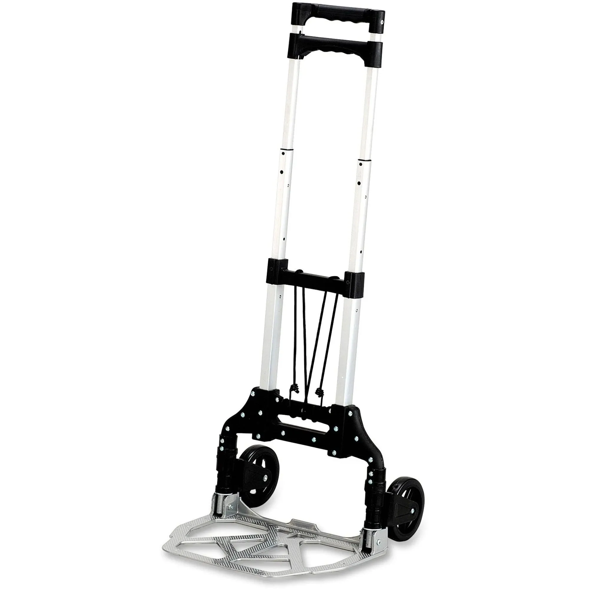 Stow and Cart 110 Lb. Aluminum Hand Truck with 5&amp;quot; Retractable Wheels