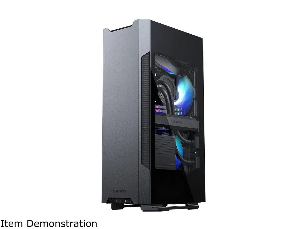 Phanteks (PH-ES217E_AG02) Evolv Shift 2 Mini-ITX case, Tempered Glass Side Panels, Aluminum Panels, D-RGB, Anthracite Grey