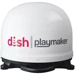 Winegard Dish Playmaker Dual Portable Satellite Antenna, White Pl-8000