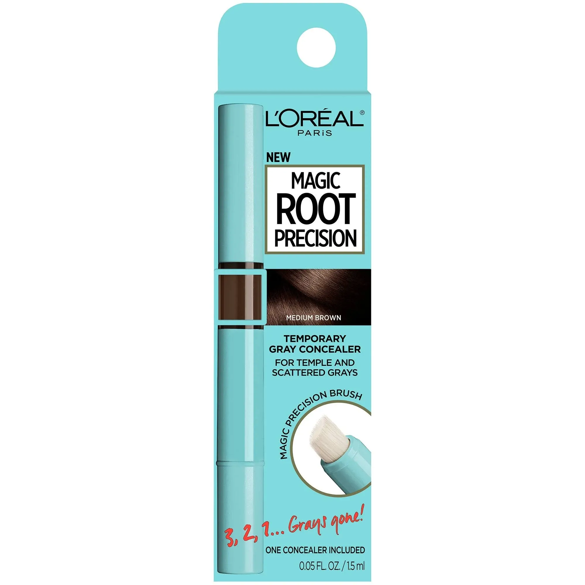 L'oreal Paris Magic Root Precision Gray Concealer, Temporary, Medium Brown 5 - 0.05 fl oz