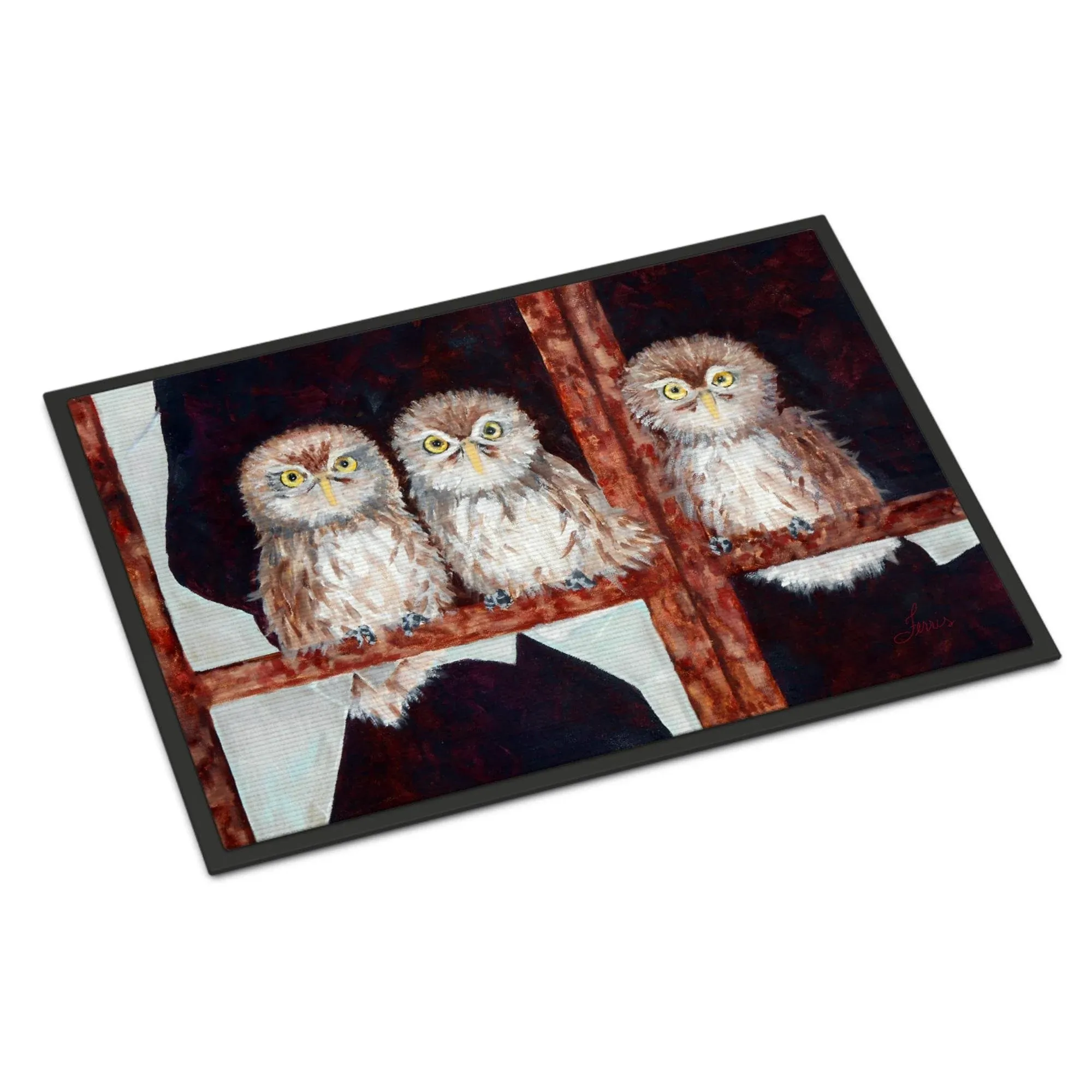 Caroline&#039;s Treasures Fhc1002jmat Owls By Ferris Hotard Doormat 24X36, 36&#034;L X