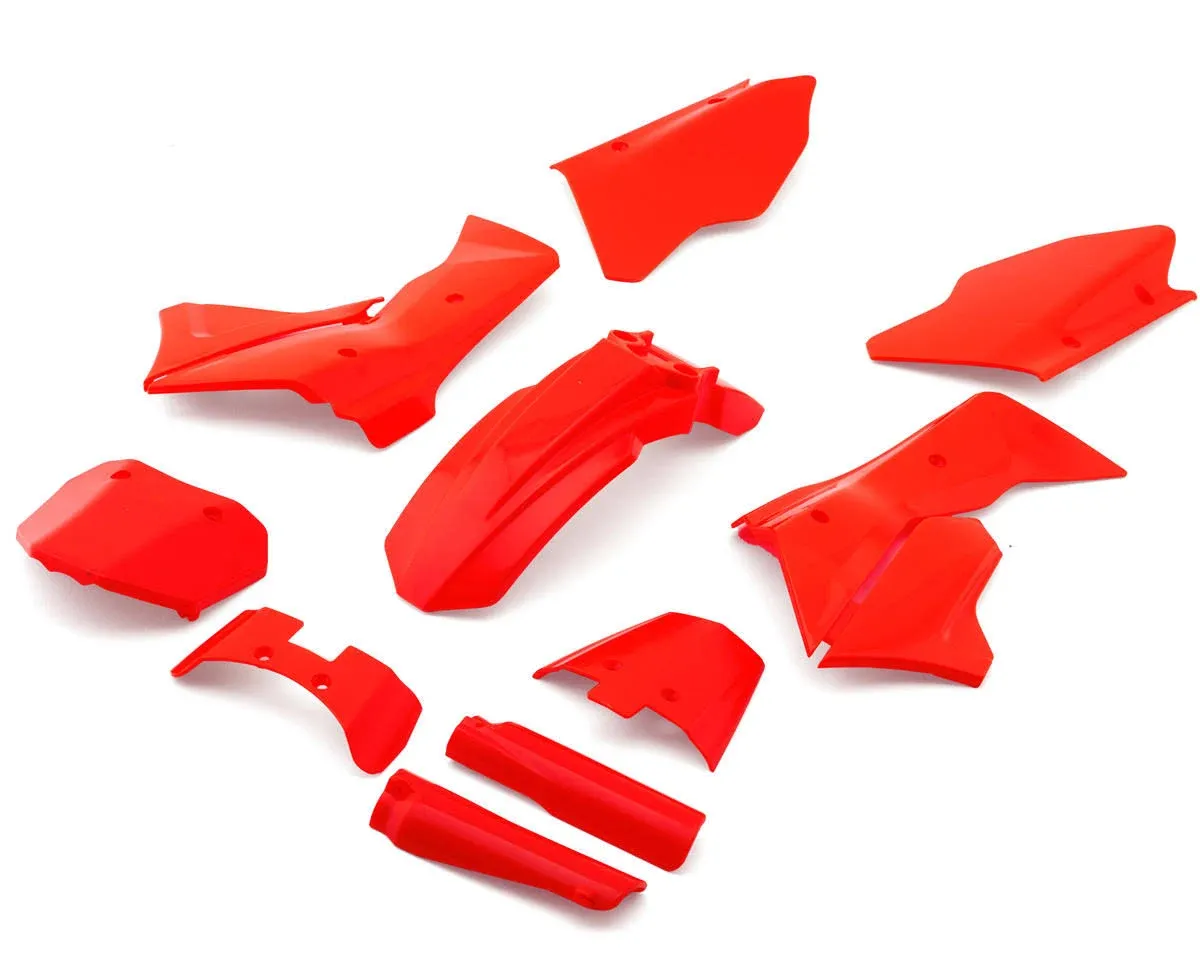 Losi Red Plastics w/Wraps PM-MX LOS260000 Elec Car/Truck Replacement Parts