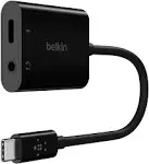 Belkin 3.5 mm Audio + USB-C Charge Adapter