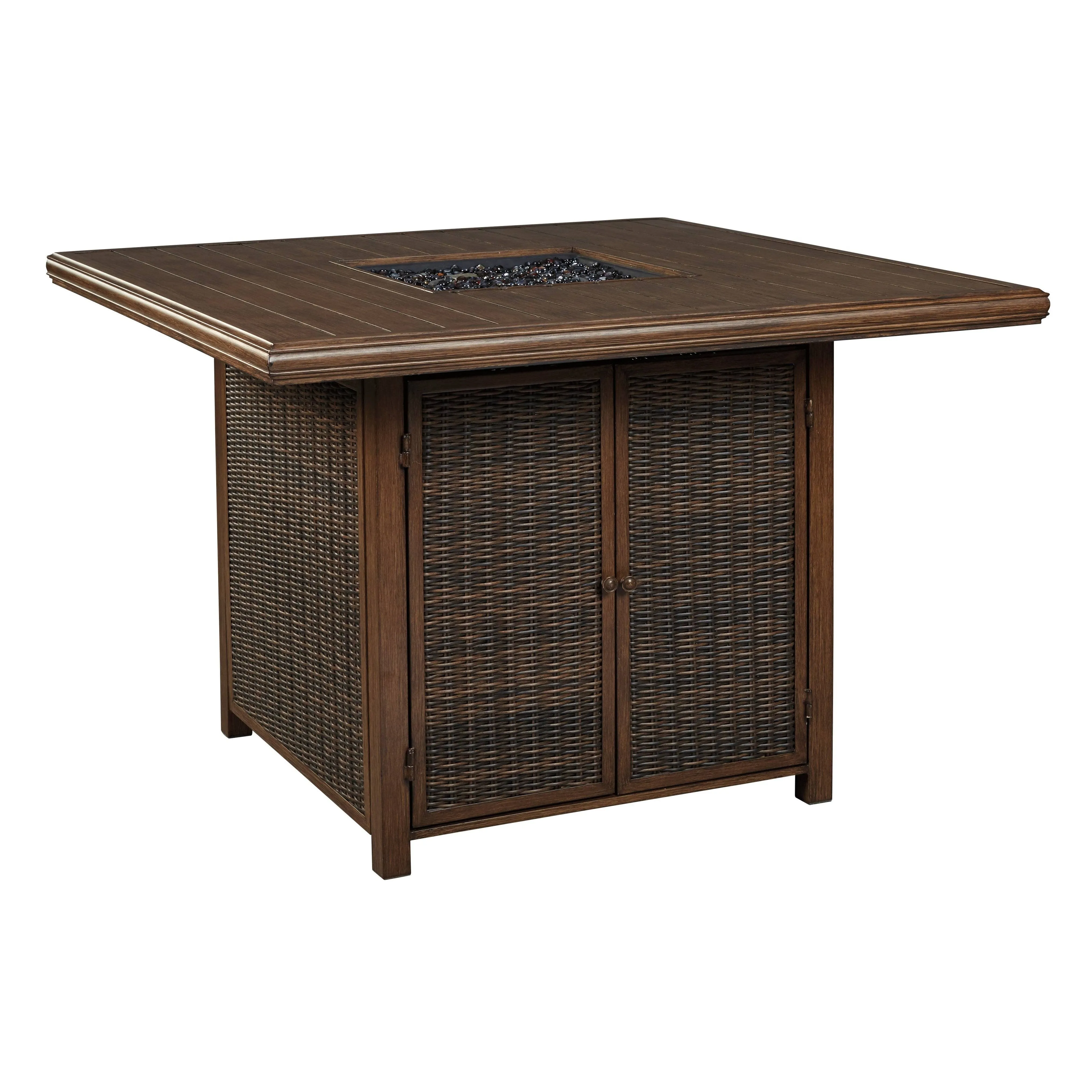 Paradise Trail Outdoor Bar Table w/ Fire Pit