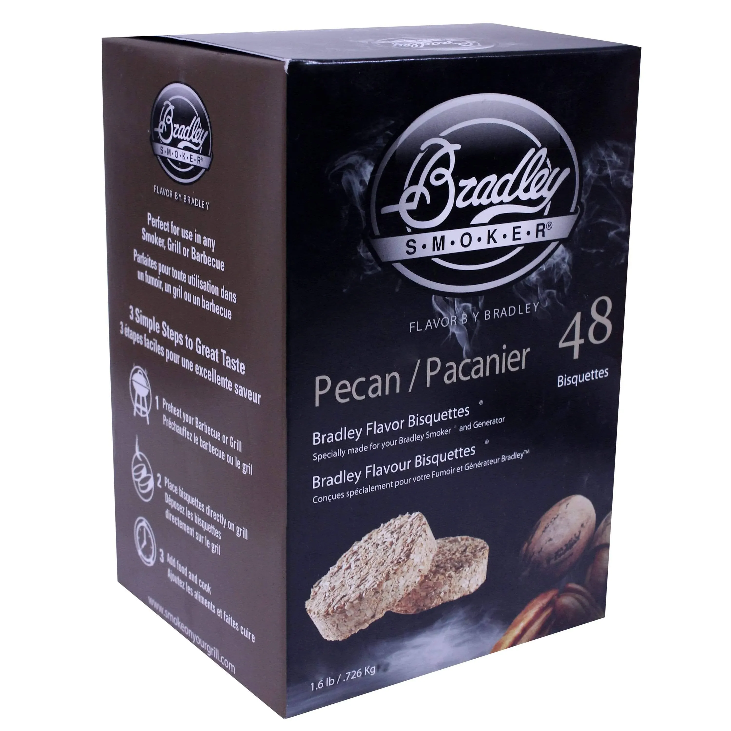 Bradley Smoker Bisquettes 48 Pack - Pecan