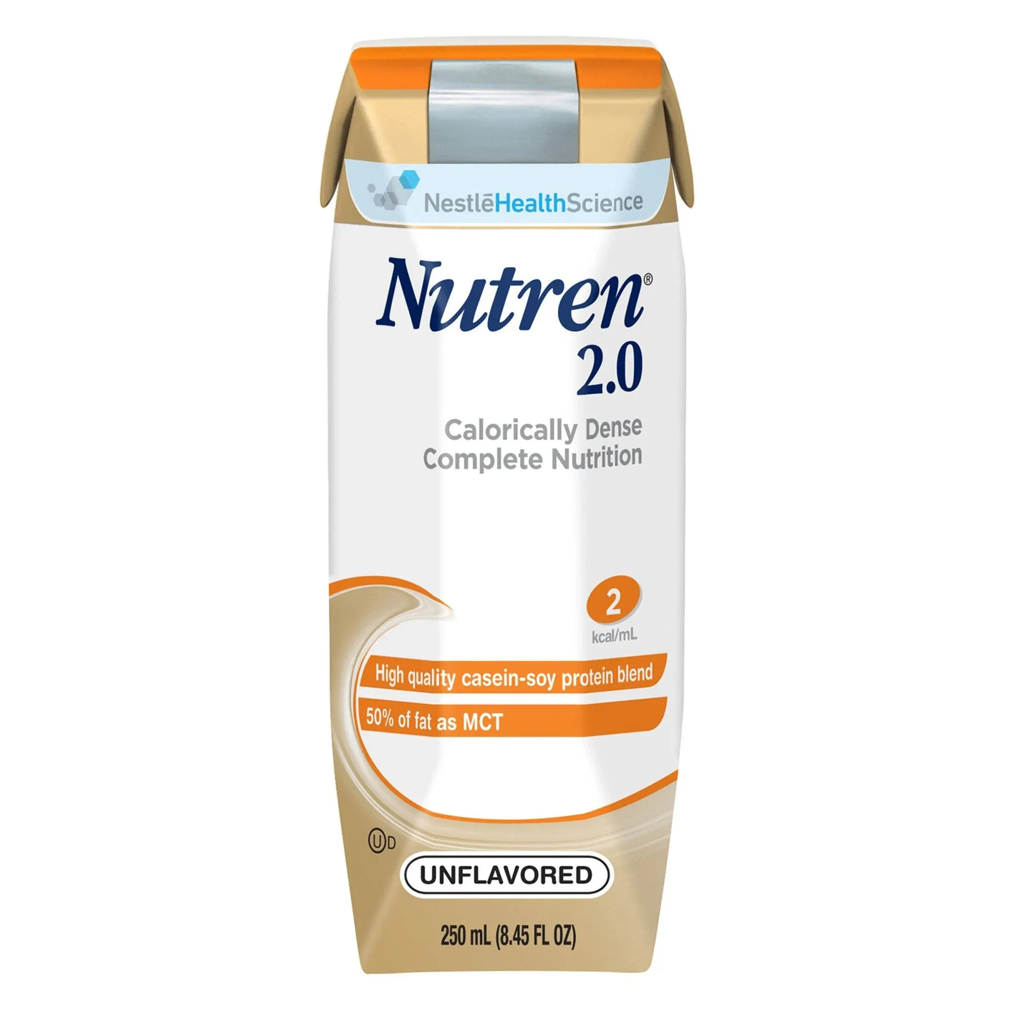 Nestle Nutren 2.0 Tube Feeding Formula Unflavored 8oz -Case of 24