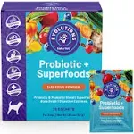 NaturVet Evolutions Probiotic & Superfoods Digestive 30ct Powder Sachets for Dogs - Prebiotic & Probiotic Blend, Digestive Enzymes, Bone Broth Nourishes Natural Gut Bacteria & Intestinal Microflora