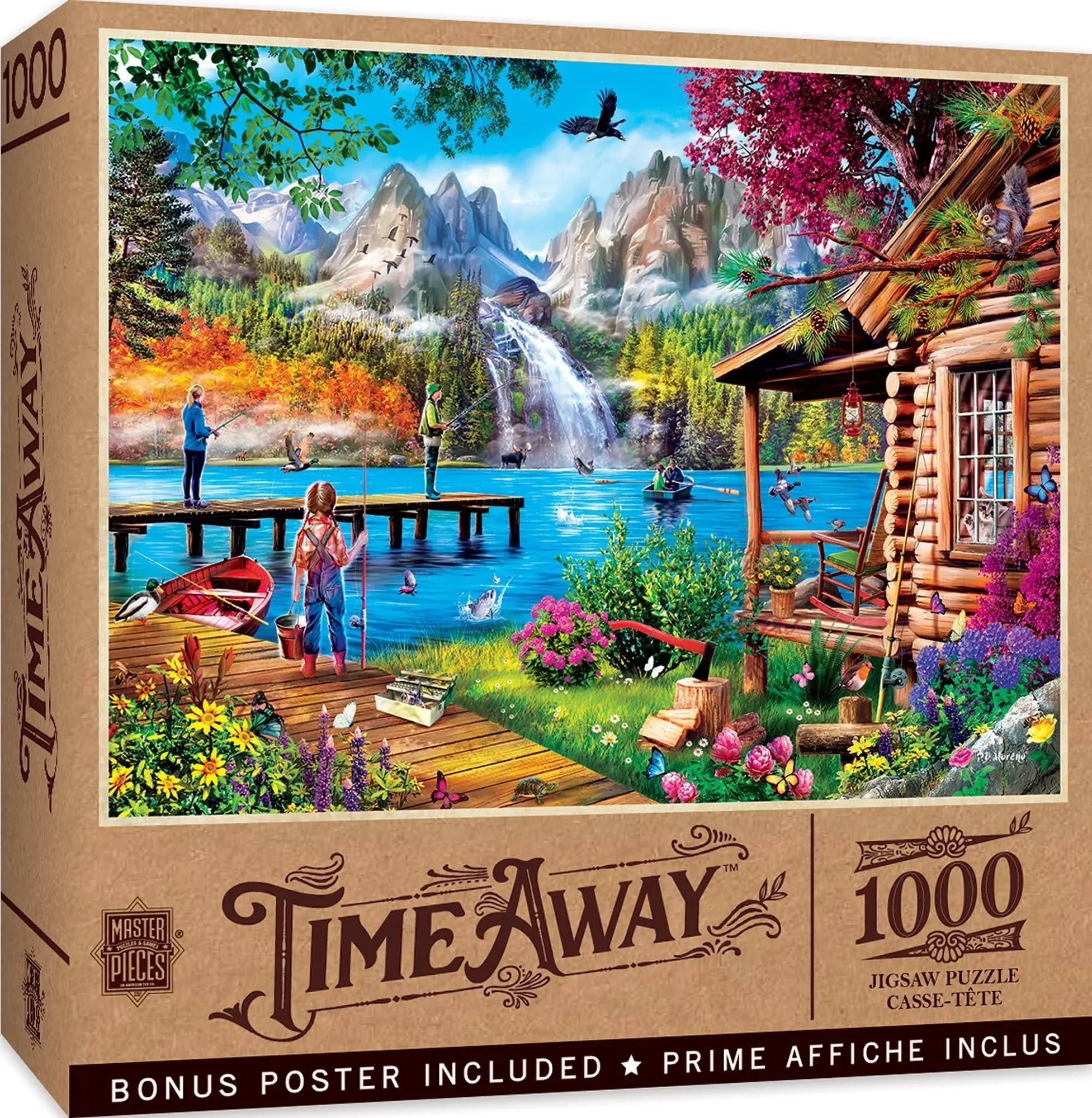 Time Away - Fishing with Pappy 1000 Piece Adult Jigsaw Puzzle