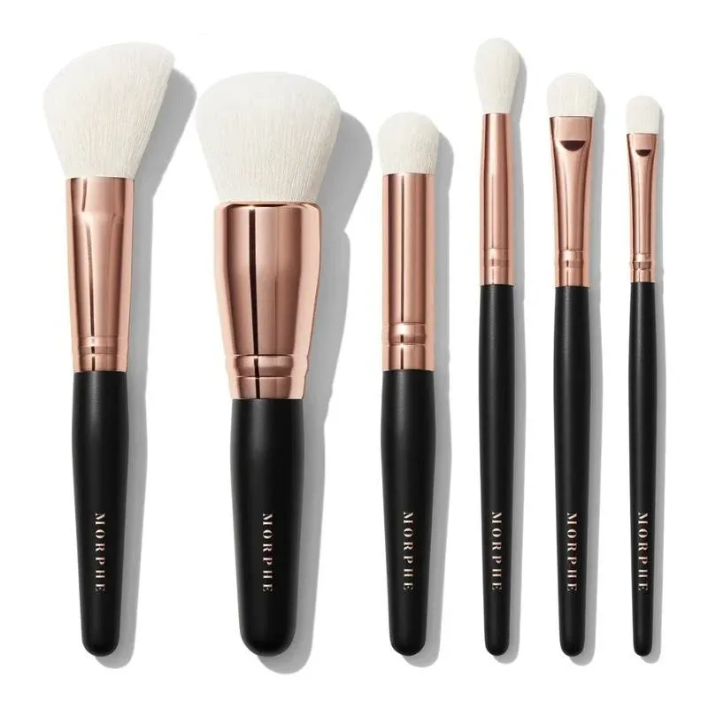 Morphe Rose Away 6-Piece Travel Brush Set