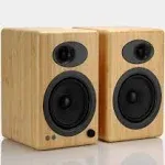 Audioengine A5+ 2-Way Bookshelf Speakers (Natural Bamboo, Pair)