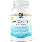 Nordic Naturals Omega-3 Pet Unflavored - 120 Soft Gels - 330 mg Omega-3 Per S...