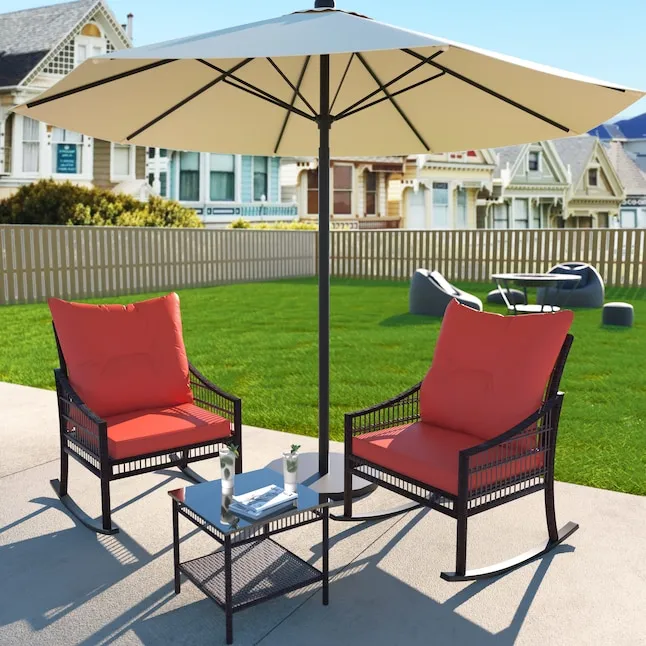 VEIKOUS 3-Piece Patio Conversation Set