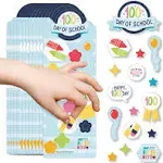 Big Dot of Happiness Happy 100th Day of School - 100 Days Party Favor Kids Stickers - 16 Sheets - 256 Stickers