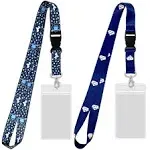 Cruise Lanyards with ID Holder [2 Pack] Mermaid & Cruise Ship Design for Ship Key ...