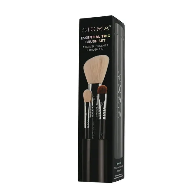 Sigma Beauty - Essential Trio Brush Set - Black