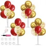 TONIFUL Table Balloons Stand Kit with Sticks, Cups, Base, Balloons for 2023 Graduation Christmas Wedding Anniversary Birthday Pa