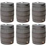 Good Ideas Rain Wizard 50 Gallon Rainwater Collection Barrel, Black (Open Box)