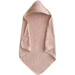 Mushie - Organic Cotton Baby Hooded Towel Blush