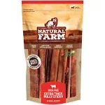 Natural Farm Odor Free Jumbo Bully Sticks (12 Inch, 5 Pack), Extra-Thick Chews for Dogs, Fully Digestible 100% Beef Treats, Supports Dental Health, Keep Your Dog Busy with 50% Longer Lasting Chews