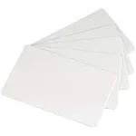 ID Zone Premium White Blank Plastic CR80 30 Mil PVC Cards for ID Badge Printers (100 Pack)