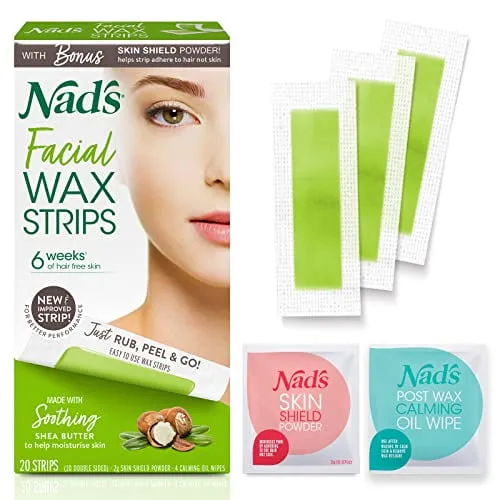 "Nad's Facial Wax Strips 24 Each"