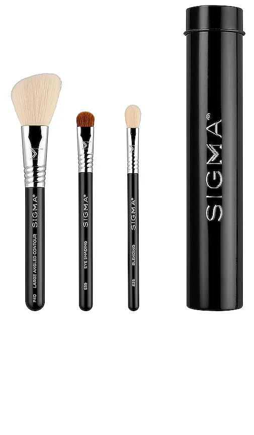 Sigma Beauty - Essential Trio Brush Set - Black