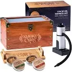 Smoky Crafts Cocktail Smoker Kit  Whiskey Smoker Kit with Smoking Gun Wood More