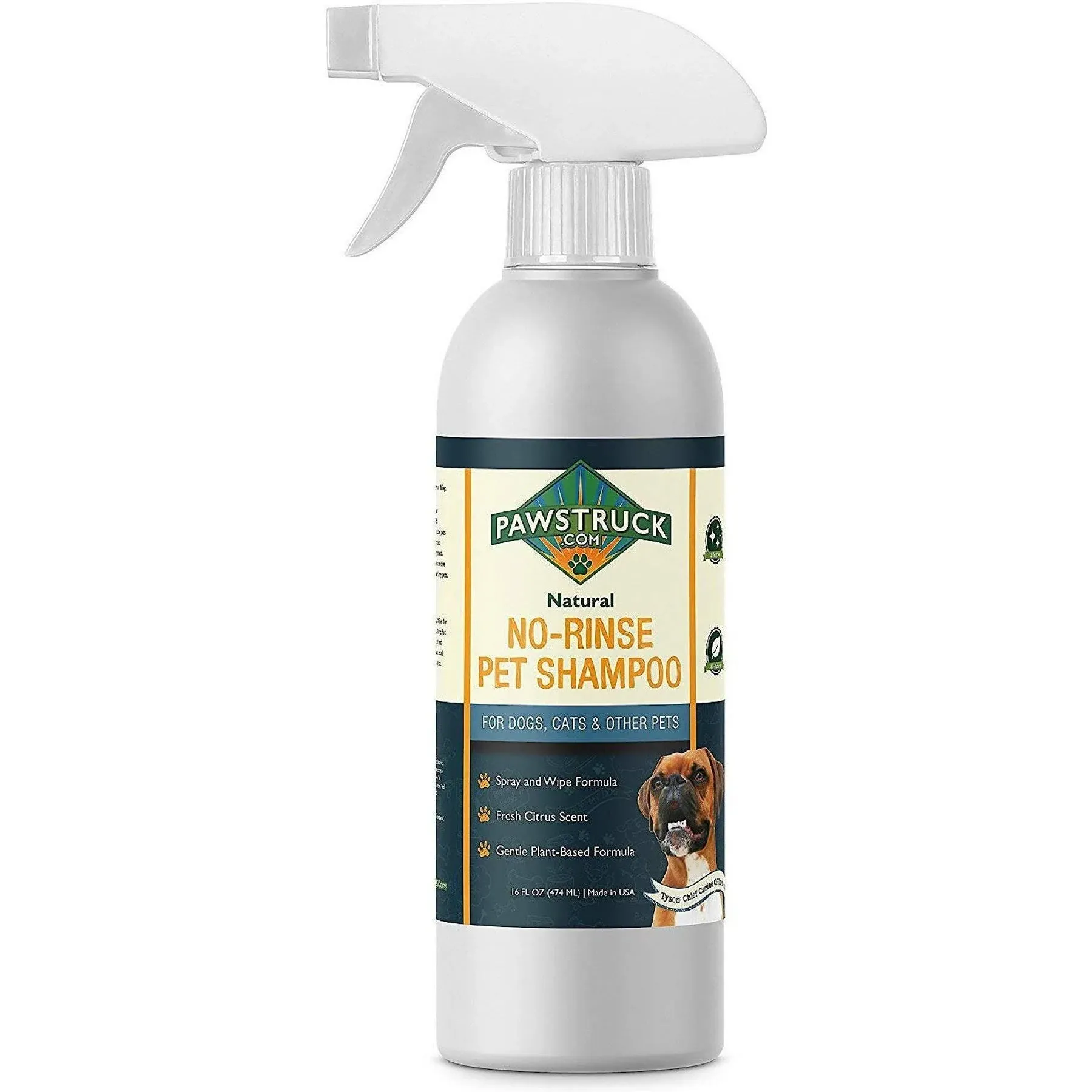 Pawstruck No-Rinse Dry Dog Shampoo for Dogs & Cats