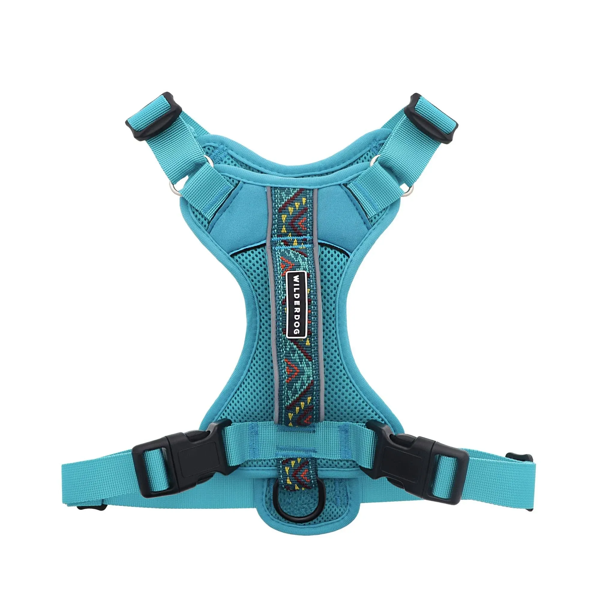 Wilderdog Lightweight Dog Harness with Reflective Straps - Small - Teal