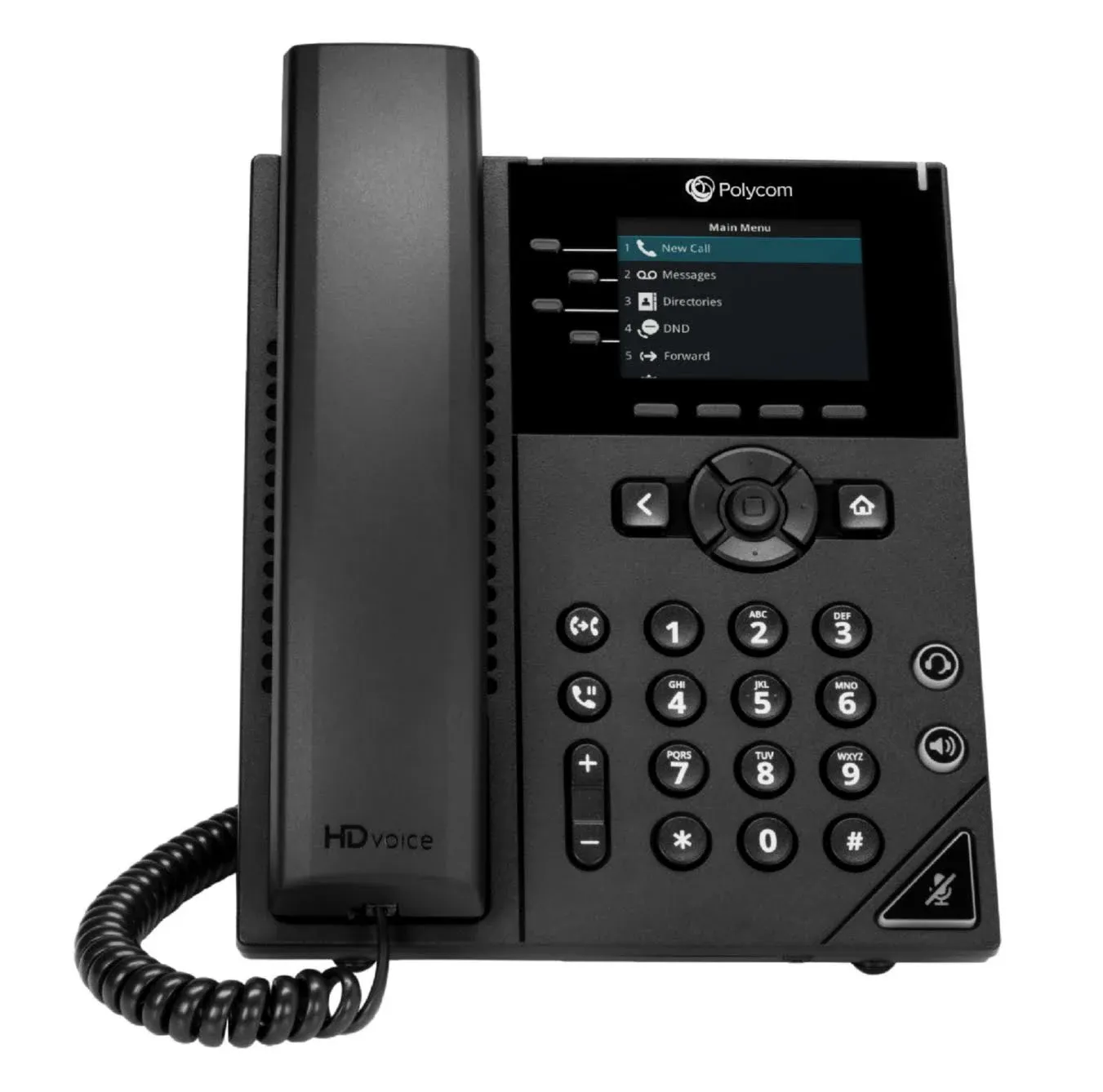 POLY 250 IP phone Black 4 lines